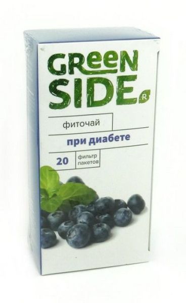 При диабете чайный напиток GreenSide 20 пакетиков фотография