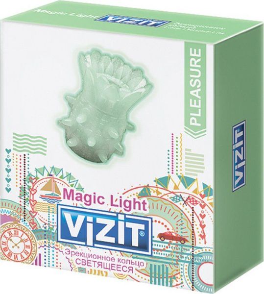 Кольцо эрекционное светящееся VIZIT Magic Light фотография
