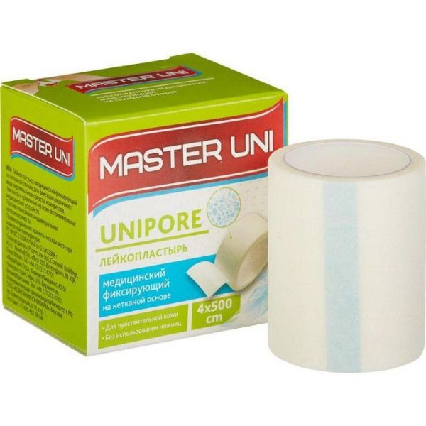 Лейкопластырь Master Uni Unipore 4*500 нетканая основа фотография