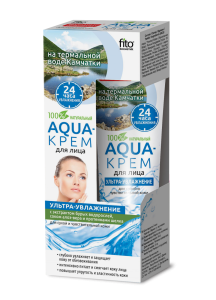 Народные рецепты Aqua-крем для лица на термальной воде Камчатки Ультра-увлажнение, 45 мл
