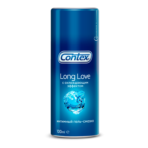 Интимный гель-смазка Contex Long Love, охлаждающий лубрикант-пролонгатор, 100 мл фотография