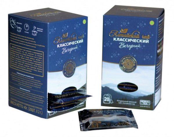 Чай травяной Вечерний Алтайская чайная фабрика 20 пакетиков фотография