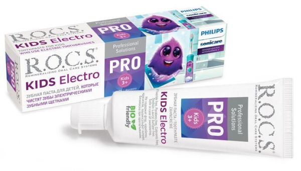 Рокс Pro зубная паста Kids Electro 45гр фотография