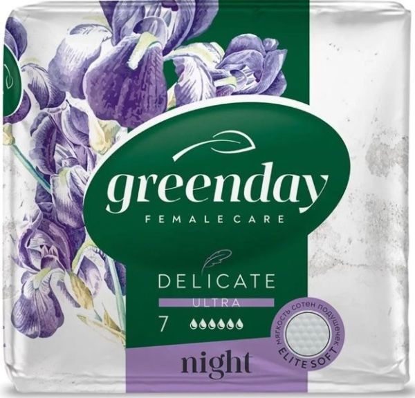 Прокладки Green Day Ultra Night dry delicate №7 фотография